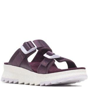 Merrell Alpine Cush Slide Sandals Sport Slip On Wedges Burgundy Size 11 NEW